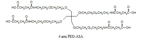 四臂-PEG-丁二酸單酰胺酯 4 arm-PEG-ASA