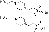 N- (2--羥乙基)哌嗪-N'- (2-乙磺酸)半鈉鹽